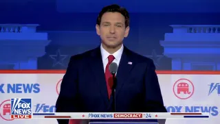 Ron DeSantis "I Will Not Let You Down" meme card, common rarity