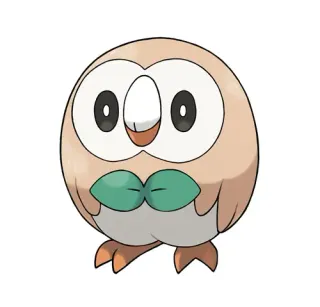 Rowlet's Roundness meme card, rare rarity