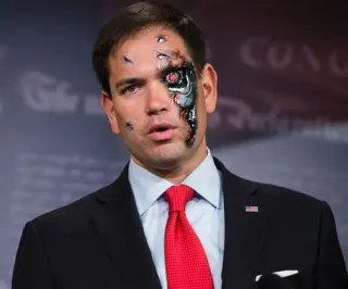 Rubio Robot meme card, rare rarity