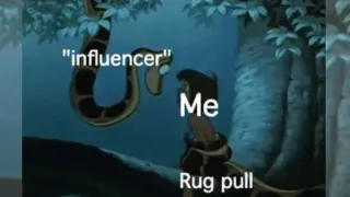 Rug Pull meme card, common rarity