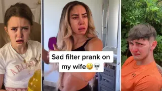 Carte meme Sad Filter / Crying Filter (TikTok), rareté commune