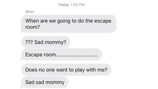 Sad Mommy Escape Room meme card, common rarity