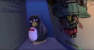 Carte meme Sad Penguin, rareté commune