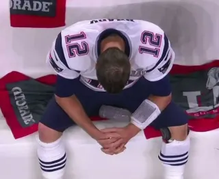 Sad Tom Brady meme card, common rarity