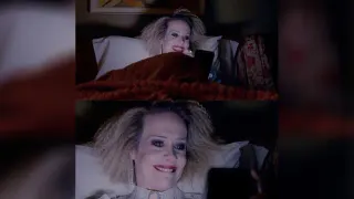 Sarah Paulson In Bed / Sally Joins Twitter meme card, common rarity