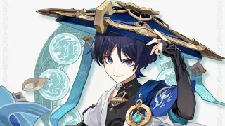 Scaramouche (Genshin Impact) meme card, common rarity