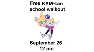 School Walkout meme card, common rarity