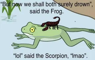 Carte meme Scorpion and Frog, rareté commune