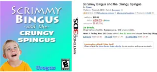 Scrimmy Bingus and the Crungy Spingus meme card, common rarity
