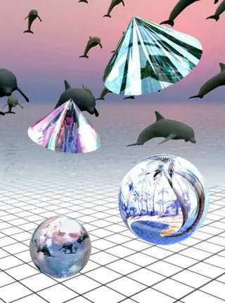 Seapunk meme card, rare rarity