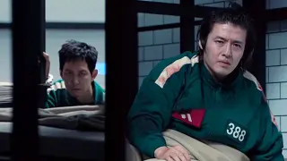 Seong Gi-hun Staring At Dae-ho (Squid Game) meme card, common rarity