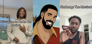 Shabang: The Musical / Drake: The Musical meme card, common rarity