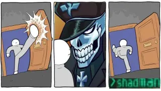 >Shadman meme card, legendary rarity