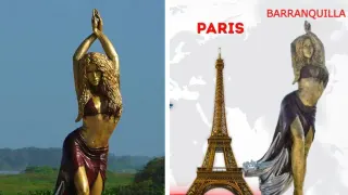 Shakira's Statue meme card, common rarity