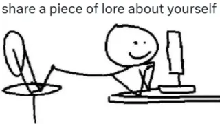 Share a Piece of Lore About Yourself meme card, common rarity
