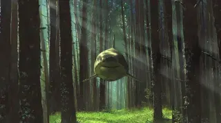 Shark In The Woods meme card, common rarity