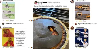 Sharon's Burnt Marie Callender Pie meme card, rare rarity