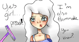 Shaving Cream-chan meme card, common rarity