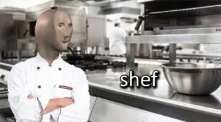 Shef meme card, rare rarity