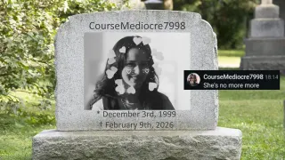 She's No More More / CourseMediocre7998 Catfishing Drama meme card, common rarity