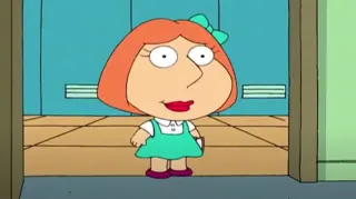 Short Baby Lois Griffin meme card, common rarity