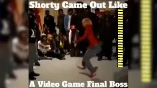 Shorty Came Out Like A Video Game Final Boss meme card, common rarity