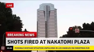 Shots Fired At Nakatomi Plaza meme card, common rarity