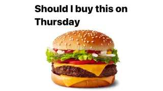 Should I Buy This on Thursday meme card, common rarity