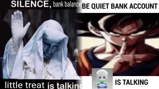 Carte meme Silence, Bank Balance, rareté commune