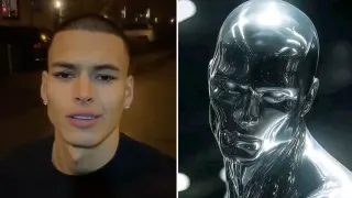 Silver Surfer x Marlon TikTok Edits meme card, common rarity
