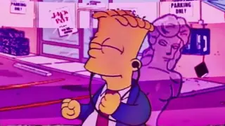 Carte meme Simpsonwave, rareté rare