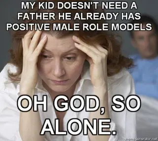 Single Mom / Depressed Mom meme card, rare rarity