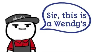 Sir, This Is A Wendy's meme card, epic rarity
