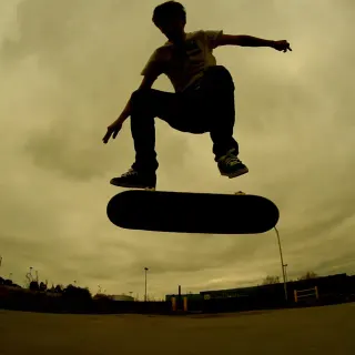 Skateboarding meme card, common rarity