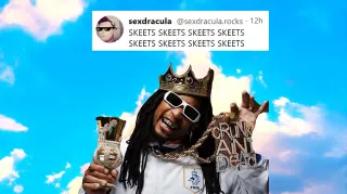 Skeet (Bluesky Slang) meme card, common rarity