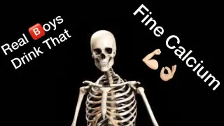 Skeleton Calcium meme card, common rarity