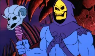 Skeletor meme card, rare rarity