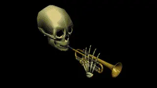 Skull Trumpet meme card, legendary rarity