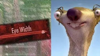 Skyrim Eye Width meme card, common rarity