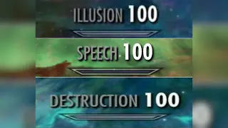 Skyrim Skill Tree meme card, rare rarity