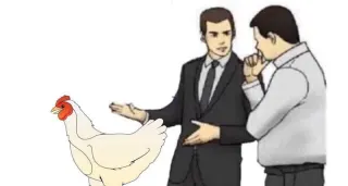 Slaps Chicken at 3275.95 MPH meme card, rare rarity
