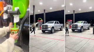 Slushie Truck Trend (TikTok) meme card, common rarity