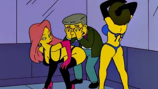 Smithers Scared of Strippers meme card, common rarity