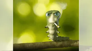 Carte meme Smoking Caterpillar / Krater, rareté rare