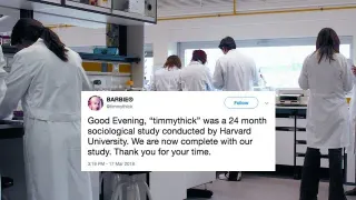 Sociological Study Conducted by Harvard University meme card, common rarity