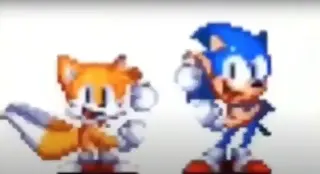 Sonic and Tails Dancing meme card, common rarity