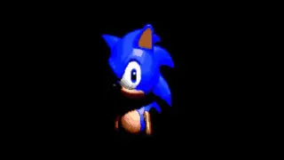 Sonic Blank Stare In The Dark / Sonic CD Title Screen Opening meme card, common rarity