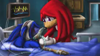 Sonic Dying In The Hospital / Sonic Please Tell Me meme card, common rarity