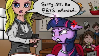 Sorry Sir, No Pets Allowed / Excuse Me That's My Wife meme card, common rarity