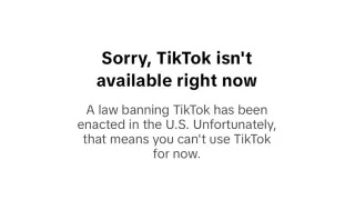 Sorry, TikTok Isn't Available Right Now meme card, common rarity